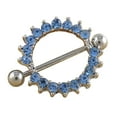 thumbnail image 3 of Amazing Flower Surgical Steel Heart Nipple Shield Bar Ring Body Piercing Jewelry, 3 of 8