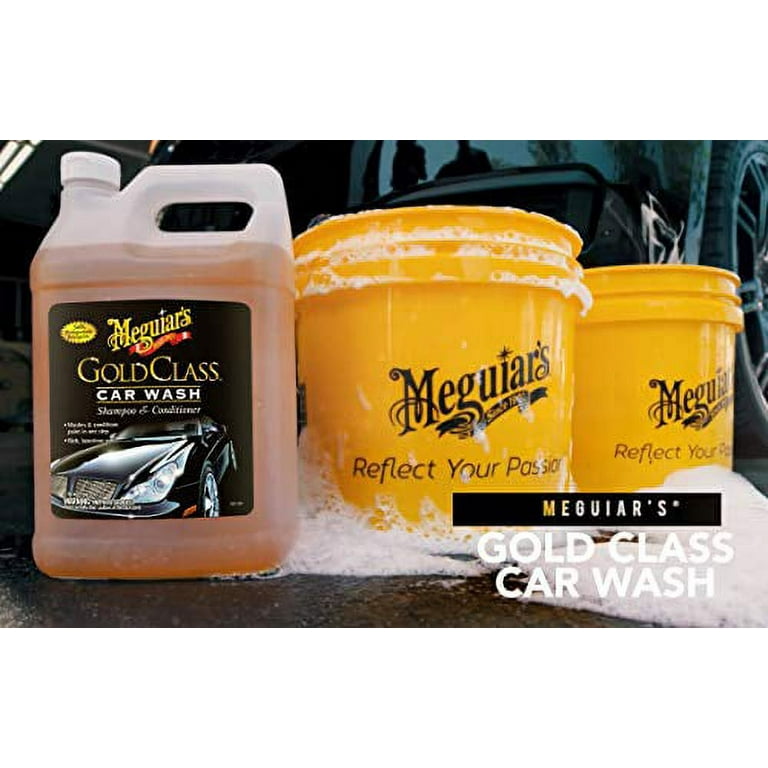 Meguiar's Gold Class Car Wash, Ultra-Rich Car Wash Foam Soap and  Conditioner for Car Cleaning, Car Paint Cleaner to Wash and Condition in  One Easy