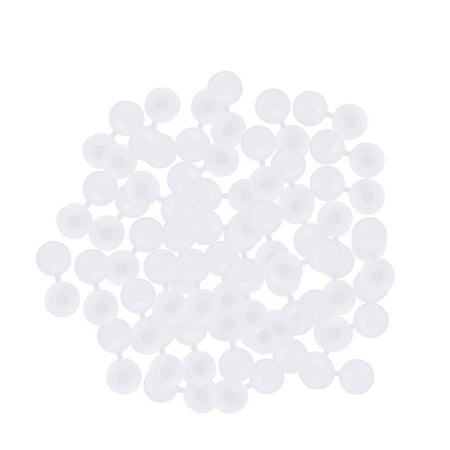 

50PCS Screw Hole Cover Roofing Plastic Screw Cover Protect Caps(White)