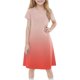 thumbnail image 3 of Girls 2025 Summer Dresses Gradient Short Sleeve Casual Dress Soft and Comfortable A-Line Dress for Everyday Wear ,Sie:110, 3 of 7