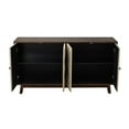 thumbnail image 4 of Fulvari 60" Sideboard Buffet Cabinet With Metal Handles, Solid Wood Legs Sideboard Console Table for Living Room, Dining Room, Bedroom, 4 of 7