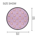 thumbnail image 5 of 36.2 Inch Round Floor Mat Cartoon Mermaid Pattern Carpet Decor Rug for Living Room Bedroom, 5 of 6