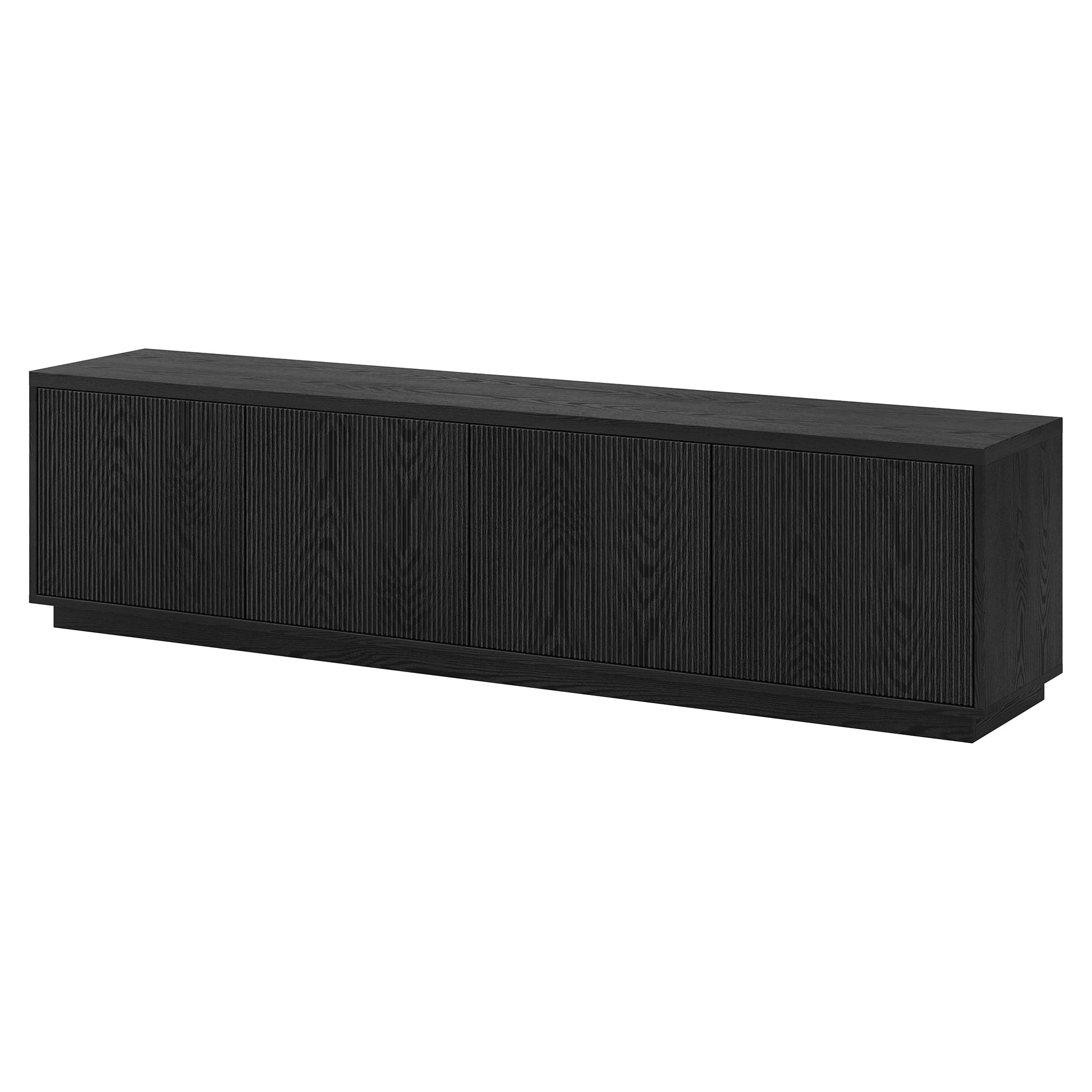 Hanson Rectangular TV Stand for TV's up to 85" in Black Grain