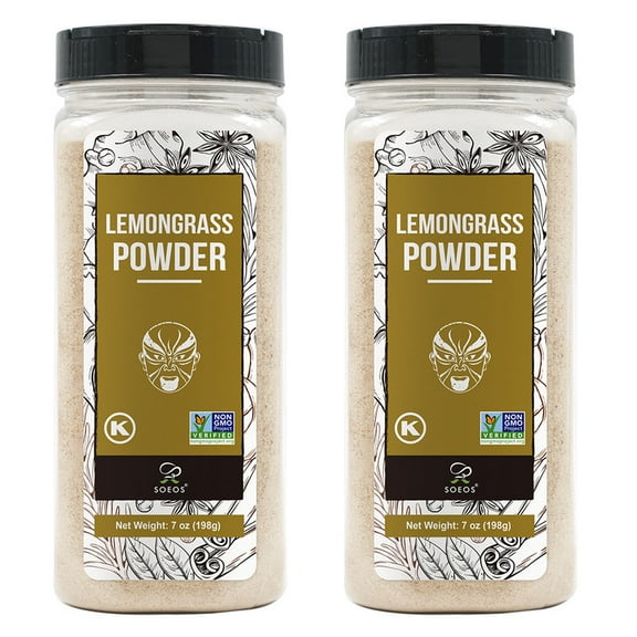 Soeos Lemongrass Powder 7oz, 2 Pack, total weight 14oz