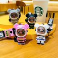 thumbnail image 3 of Lindo Traje De Astronauta Fresco Llavero De Oso Espacial Creativo Pvc Oso De Pie Bolsa De Animal De Dibujos Animados Colgante Llave De Coche Colgante Llavero De Metal Hombres Mujer, 3 of 5