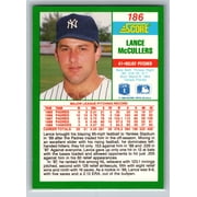 1990 Score Lance McCullers New York Yankees #186 Baseball Card