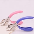 thumbnail image 2 of Jinsinto Staplers Extractor Staple Removal Tool Nail Lifter Staple Remover Staple Remover Quick Staple Remover Tool for Remove (2 Pieces: Pink + Blue), 2 of 5