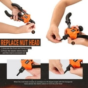 TACKLIFE Hand Tool Rivet Nut Tool ,11 Rivet Setter Kit with 6 Metric & SAE Mandrels, 60pcs Rivet Nuts