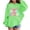 Green, variant on Hooded Sweatshirt for Girls Bow Second Grade Graphic Long Sleeve Pullover Top Fall Cute Back to School Casual Sweatshirt