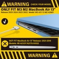 thumbnail image 3 of Funda IBENZER compatible con MacBook Air 13 pulgadas M4 A3240, 3 of 9