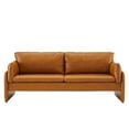 thumbnail image 6 of Modway Indicate Vegan Leather Sofa in Tan, 6 of 9