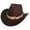 Coffee, variant on Cowboy Hats for Men Women Cowgirl Hat Wide Brim Felt Hats Western Leather Cowboy Hats for Lover Black One Size