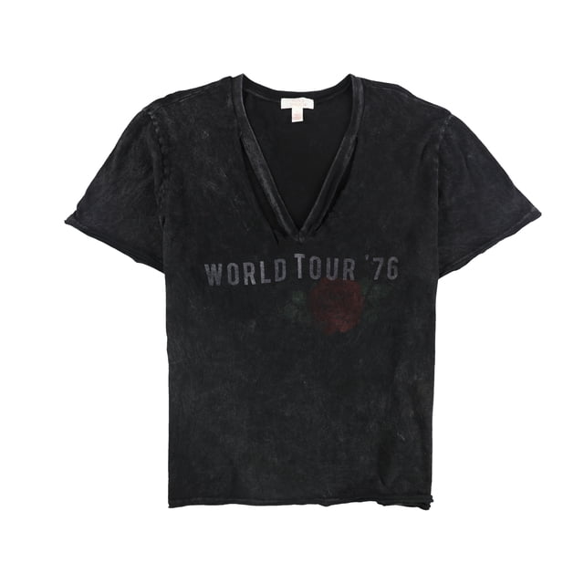 Sun & Shadow Womens World Tour '76 Graphic T-Shirt black XXS