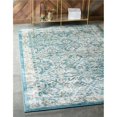 thumbnail image 1 of Unique Loom 3128834 6 x 9 ft. Christianshavn Oslo Rectangular Rug, Teal, 1 of 1