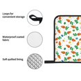 thumbnail image 4 of Honeii Cute Carrot Pattern Oven Mitts and Pot Holders, Silicone Oven Gloves,500 F Heat Resistant Oven Mitts Sets, 4PCS, 4 of 6