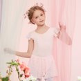 thumbnail image 2 of Emy Dola Girls Ruffle Sleeve Ballet Dance Dress Tutu Skirted Leotard For 3-10 Years Toddler Gymnastic Ballerina Tutu Dress Outfits, 2 of 6