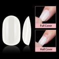 thumbnail image 4 of Makartt 500pcs Short Oval Nail Tips Full Cover White False Nails Acrylic Nails Fake Nails,10 Sizes, 4 of 11