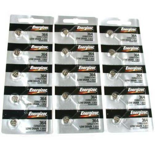15 364 Energizer Watch Batteries SR621SW Battery New