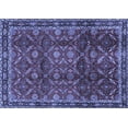 thumbnail image 1 of Ahgly Company Indoor Rectangle Persian Blue Traditional Area Rugs, 6' x 9', 1 of 4