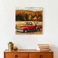 thumbnail image 4 of Creative Products Fall Red Truck Highland 16 x 16 Canvas Wall Art, 4 of 5