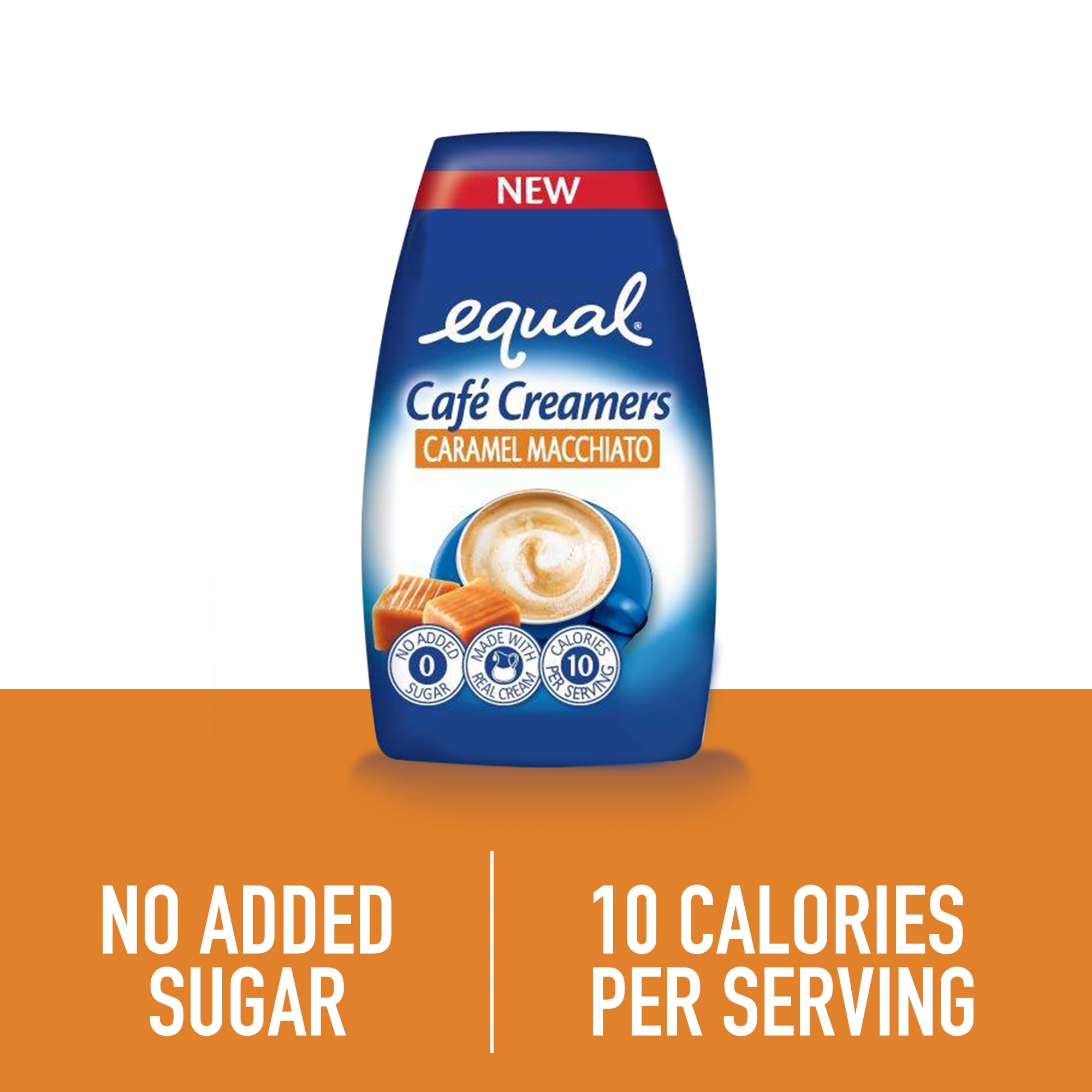 Equal Café Creamers Caramel Macchiato, LowCalorie Coffee Creamer, 1.62