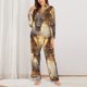 thumbnail image 2 of Fotbe Golden Horned White Dragon Conjunto de Pijama de Manga Larga para Mujer con Estampado, Ropa de Dormir de 2 Piezas, Conjunto de Casa Suave y Cómodo con Bolsillos-X-Large, 2 of 7
