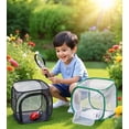 thumbnail image 6 of Collapsible Insect Butterfly Habitat Cage, Portable Bug Observation Mesh Cage for Kids Outdoor Nature Science, Foldable Ventilated Breeding Enclosure for Butterflies, Bees, Fireflies, 6 of 8