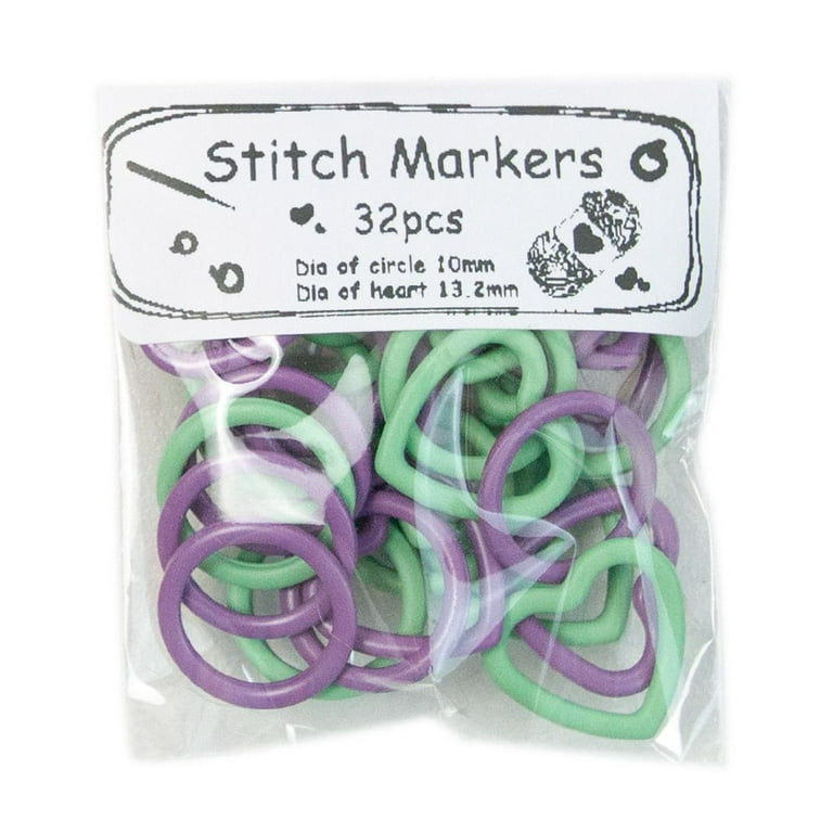 H&S 150pcs Crochet Stitch Marker Knitting Crochet Locking Stitch Markers Clips