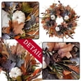 thumbnail image 4 of Corona WANNA-CUL de 24 pulgadas para decoración otoñal con calabazas blancas, 4 of 6