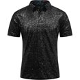 thumbnail image 3 of Mens Summer Shiny Sequin Short Sleeve T shirt Fashion Disco Party Stage Costume, 3 of 9