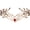 Red Diamond, variant on Hfppkn Red Rhinestone Vintage Leaf Headband Goddess Style Tiara for Weddings Events 17cm