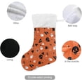 thumbnail image 3 of GZHJMY Halloween Ghost Pumpkin Christmas Stocking 2PCS, Large Fireplace Xmas Hanging Stockings with Plush Cuff for Family Holiday Party Decorations, 17.71"x 12.20", 3 of 7