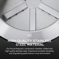 thumbnail image 5 of Sunjoy Fire Pit Smokeless Outdoor Fire Pit, Patio Wood Burning Smokeless Firepit ,28 in. Hexagonal , Black, 5 of 12