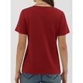 thumbnail image 5 of ANRABESS Women Short Sleeve Tops Summer Basic Tee Wrinkle-Free Trendy Cute T Shirts 2026 Spring Business Casual Outfits Red Medium, 5 of 9