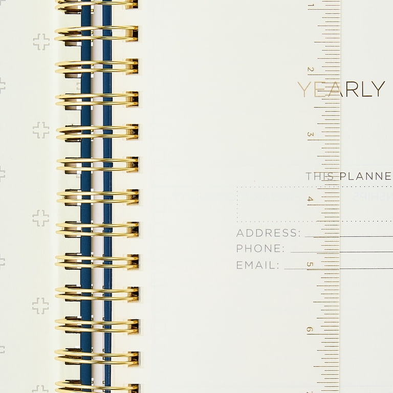Pen+Gear 12-Month Undated Weekly Simulated Suede Planner, 9