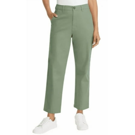 G.H. Bass & Co. Ladies' Chino Pants Green 14