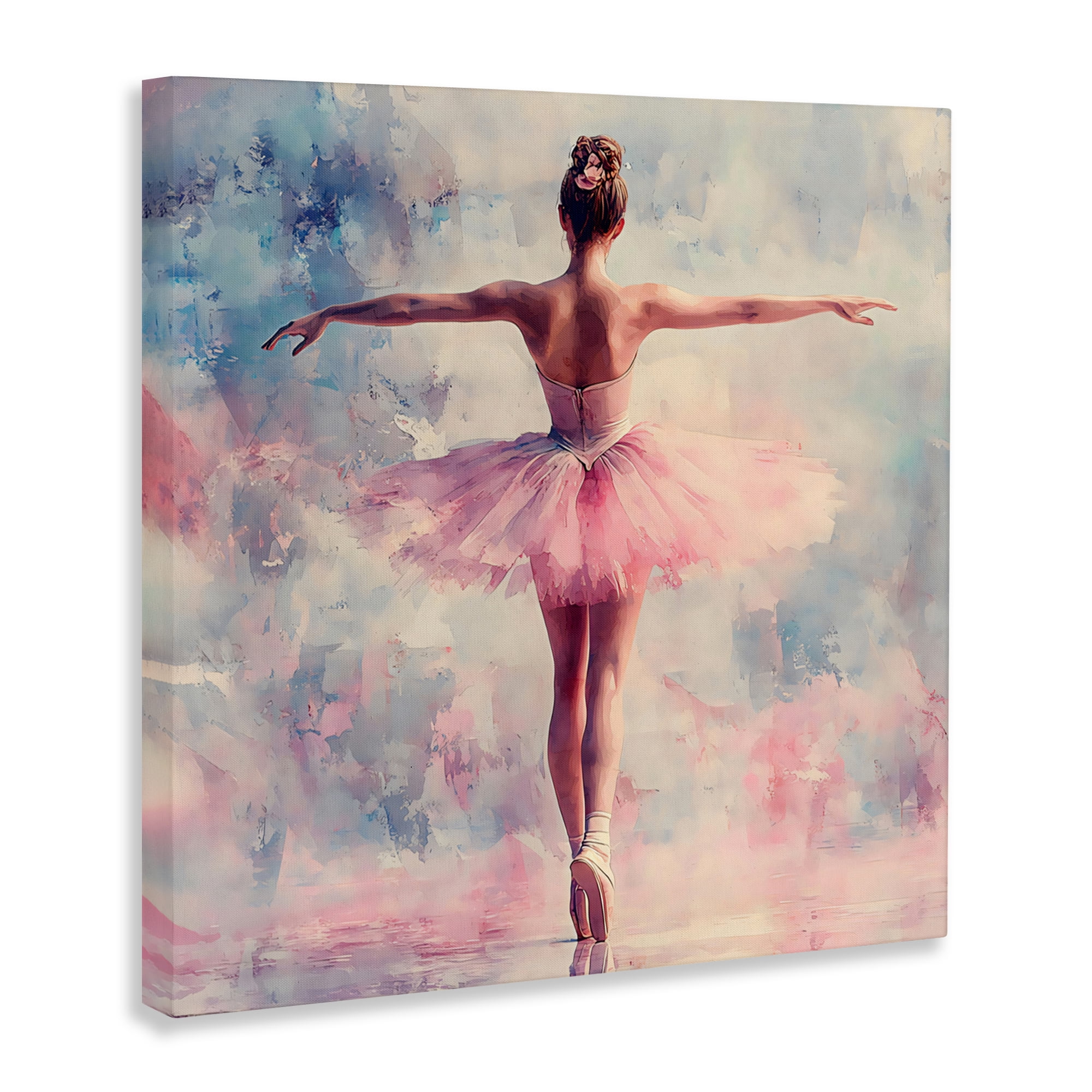 Stupell Industries Elegant Ballet Dancer in Motion Canvas Wall Art, design by Creative Studio