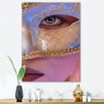 thumbnail image 2 of Designart ' Venetian Mask On Female Face ' Modern Canvas Wall Art Print, 2 of 4