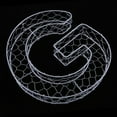 thumbnail image 4 of DOLITY Iron Alphabet G Wire Wreath Stand Pot Planter Plant Holder G, 4 of 9