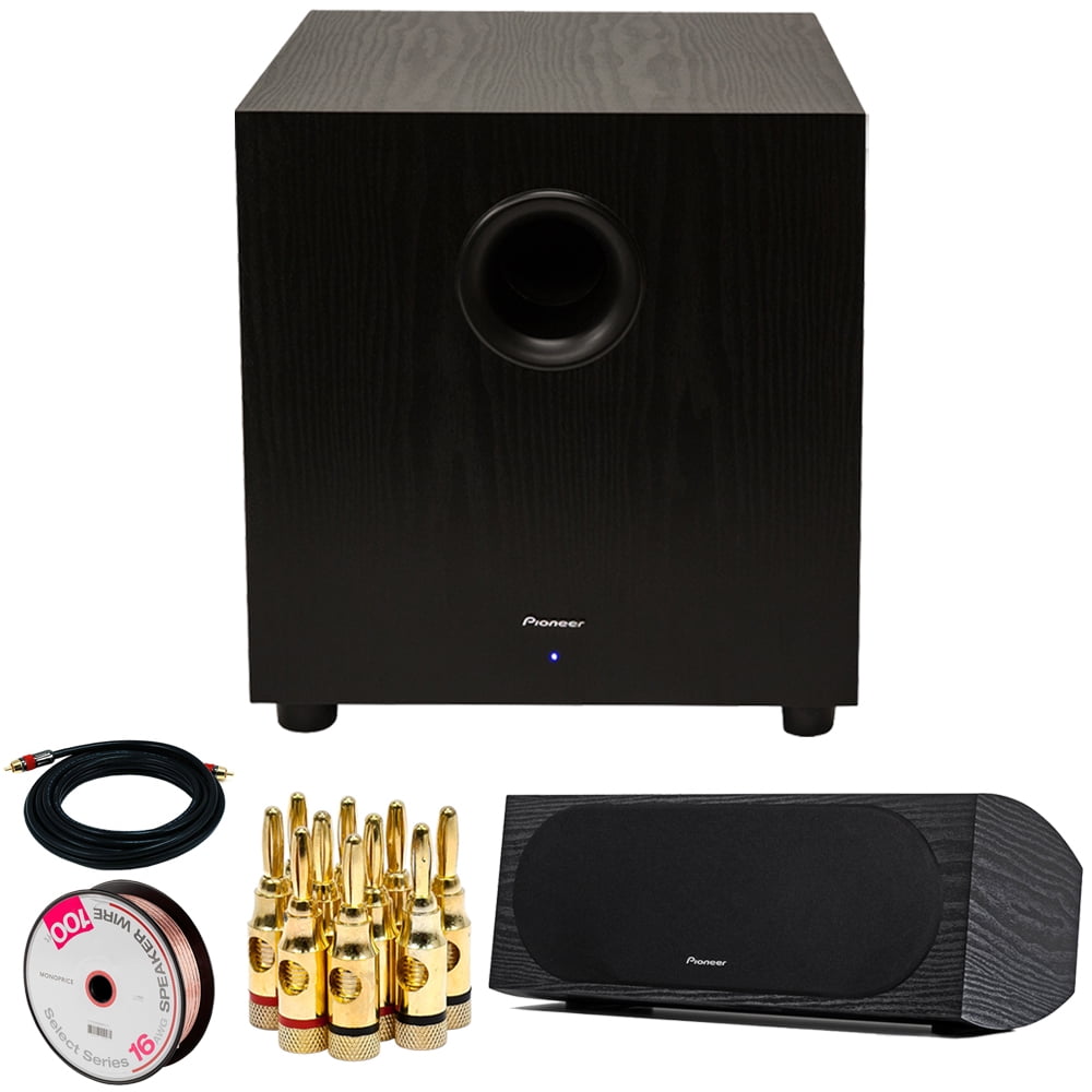 Pioneer SW-10 400W Powered Subwoofer (Black) + Pioneer Andrew Jones ...