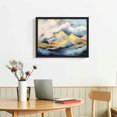 thumbnail image 2 of ONETECH  WKFC4175 Blue and Gold Abstract Canvas Wall Art Abstract Mountain Painting Canvas Print Artwork For Living Room Bedroom Kitchen Home and Office Wall Decor, 2 of 4