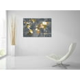 thumbnail image 5 of Epic Art 'Golden World on Grey' by Courtney Prahl, Acrylic Glass Wall Art, 36"x24", 5 of 5