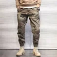 thumbnail image 2 of Pantalones cargo para hombre, ropa de trabajo de camuflaje, pantalones para hombre, pantalones harén de camuflaje, ropa técnica Y2k Emo, alta calidad, baratos, talla grande, moda, grandes y sueltos, 2 of 5