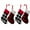T1, variant on Christmas Stockings - 4 Pack 18" Big Christmas Stocking Stuffers Snowflake Santa Snowman Reindeer Burlap Plaid Socks with Plush Cuff Gift Candy Socks for Family Holiday Christmas Party Decorations