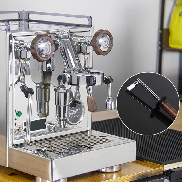tredstone High Pressure Steam Coffee Machine Clean Brush Wood Handle Tools