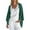 Army Green, variant on Fall Cardigan For Women 3/4 Sleeve Open Front Linen Tops Loose Solid Color Casual Going Out Shirt