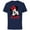 Navy, variant on Minnie Mouse Cute Happy Wink XOXO Hugs and Kisses - Short Sleeve Cotton T-Shirt for Adults - Customized-Athletic Heather