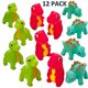 thumbnail image 1 of CUZAIL Juguete de goma con forma de dinosaurio - Juego de 12 divertidos para el baño de 3.0 in - Juguete de baño con chorros - Juguete flotante para piscina y playa - Colores surtidos - Tema de fiesta CUZAIL 619843044838, 1 of 1