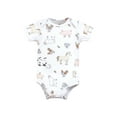 thumbnail image 3 of Hudson Baby Short Sleeve Bodysuits, 5-Pack, Newborn- 24 Months, 3 of 7
