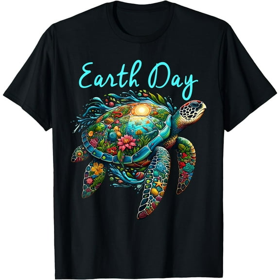 Sea Turtle Earth Day Save The Earth Unisex T-Shirt for Men Women Kids Toddler